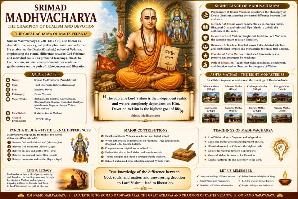 Madhvacharya: The Acharya of Dvaita Vedanta