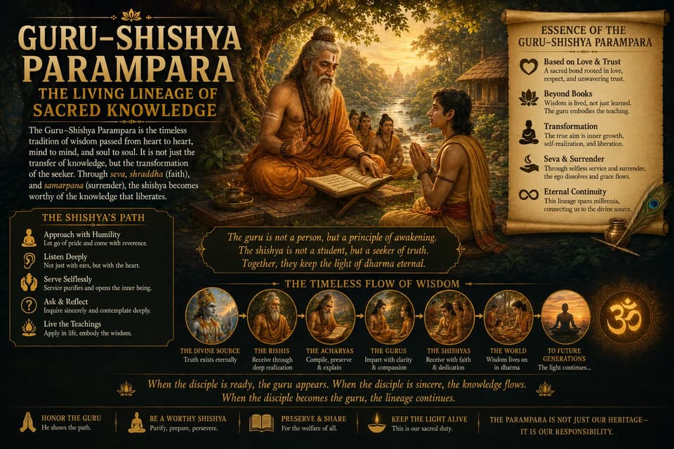 Guru-Shishya Parampara: The Living Lineage of Sacred Knowledge