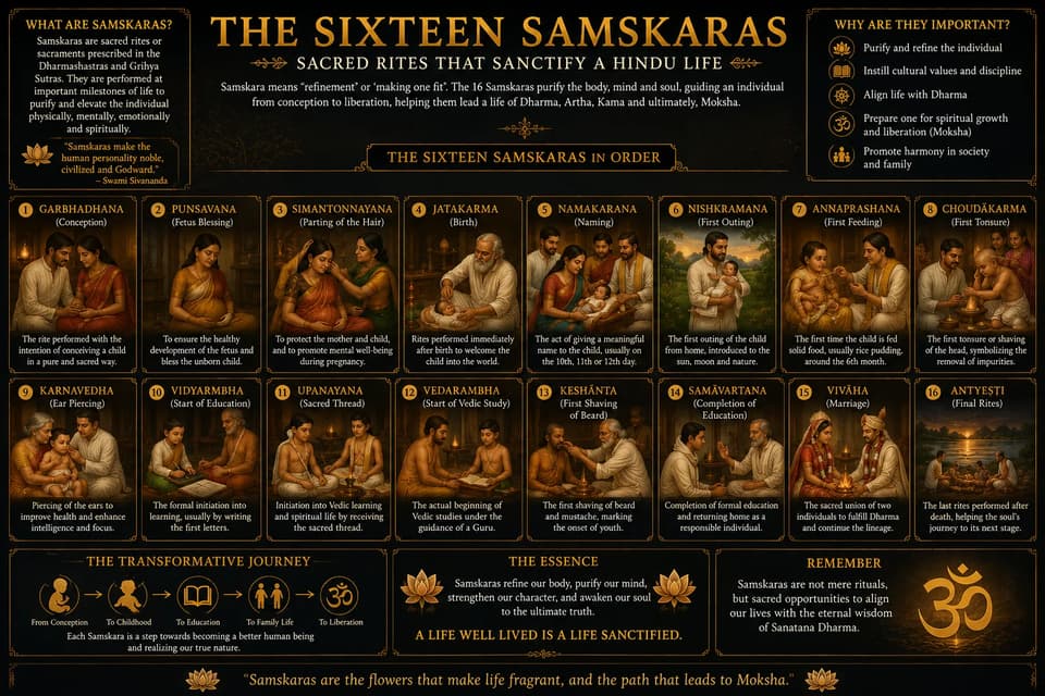 Sixteen-samskaras