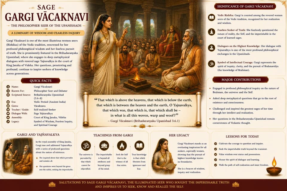 Gargi Vachaknavi: The Vedic Philosopher and Seeker of Bramha