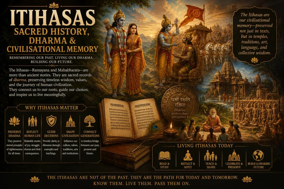 The Itihasas: Sacred History, Dharma and Civilisational Memory