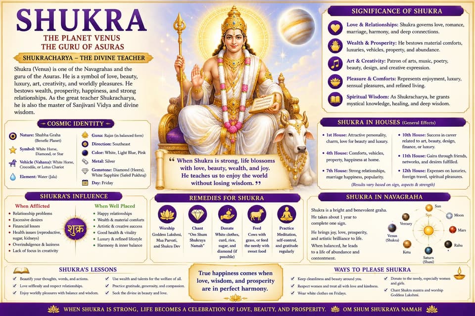 Shukra (Venus): The Graha of Love, Beauty and the Arts