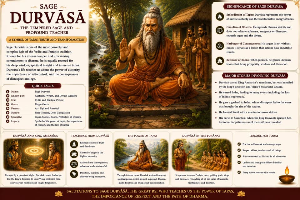 Sage Durvasa: The Fiery Sage of the Epics