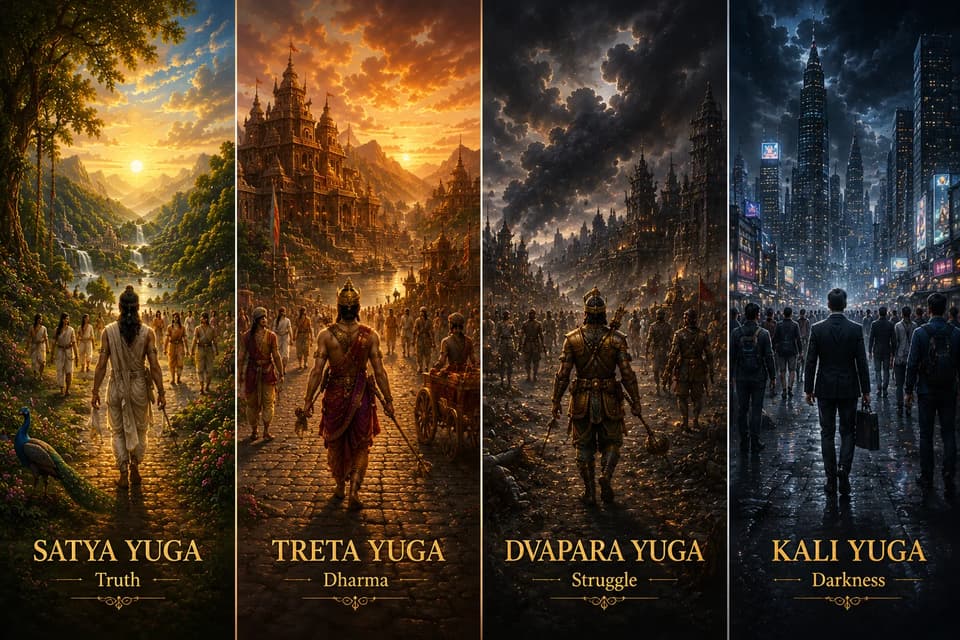 Four Yugas — The Four Yugas: Cosmic Time in Sanatana Dharma