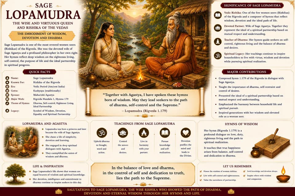 Lopamudra: Vedic Seer and Companion of Agastya