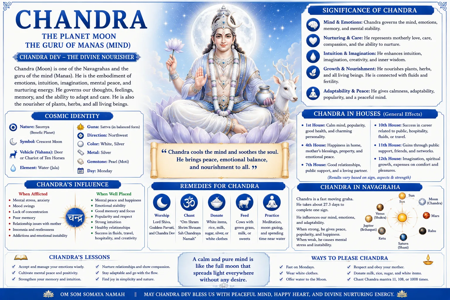 Chandra (Moon): The Mind and the Tides of Feeling