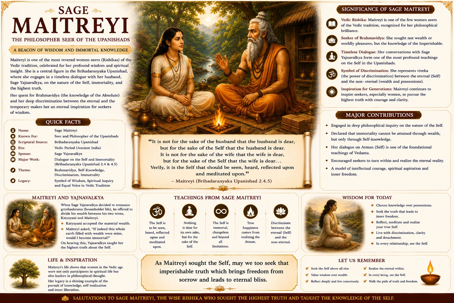 Maitreyi: The Seeker Who Chose Wisdom Over Wealth