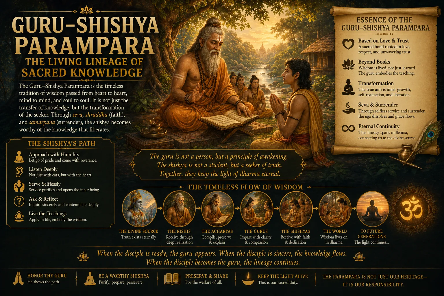 Guru-Shishya Parampara: The Living Lineage of Sacred Knowledge