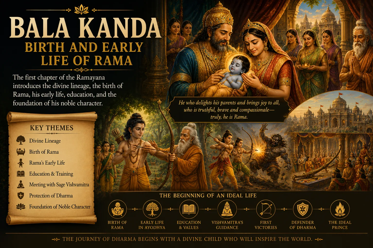 Bala Kanda: The Birth of Rama and the Foundations of the Ramayana