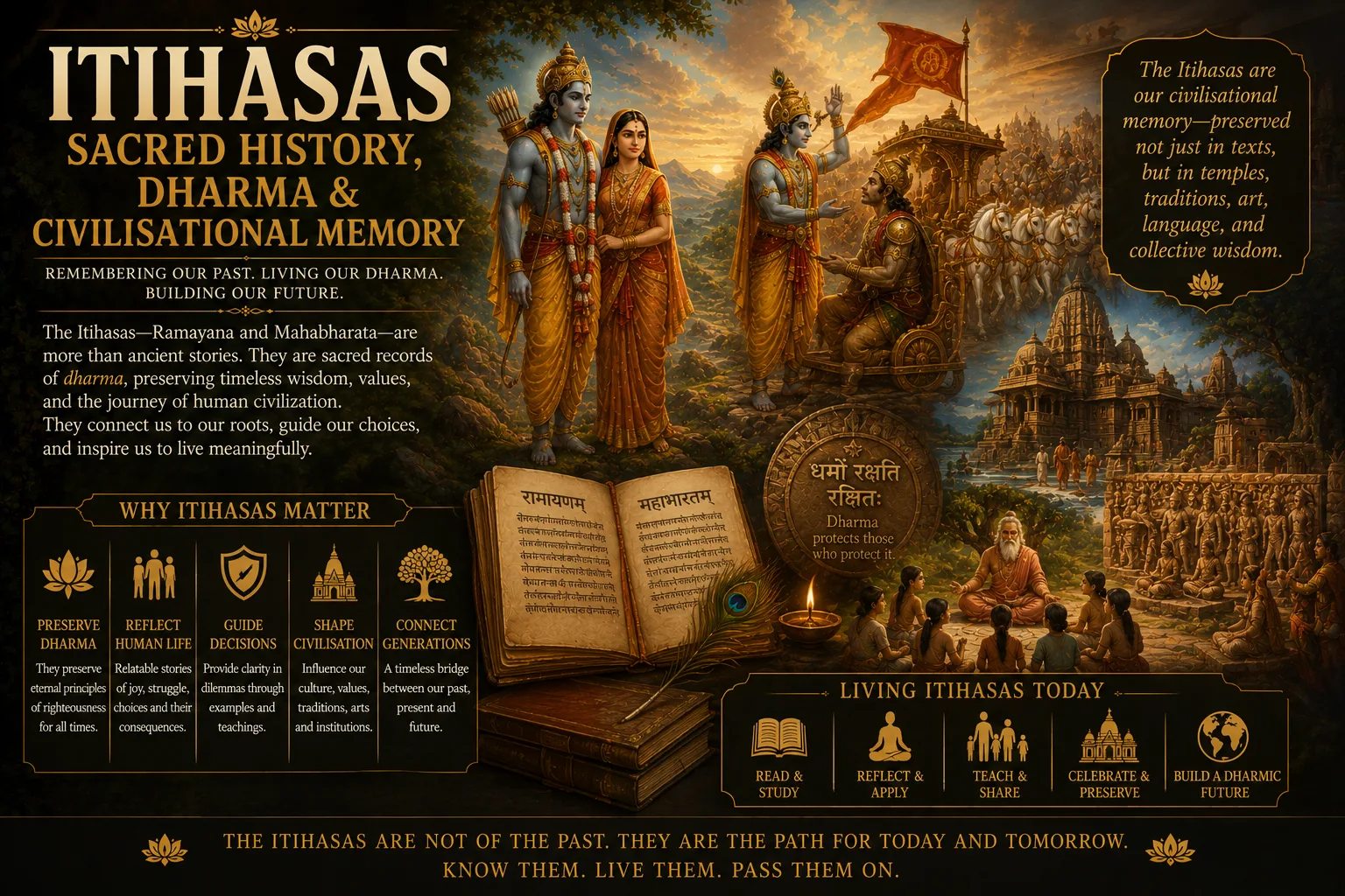 The Itihasas: Sacred History, Dharma and Civilisational Memory