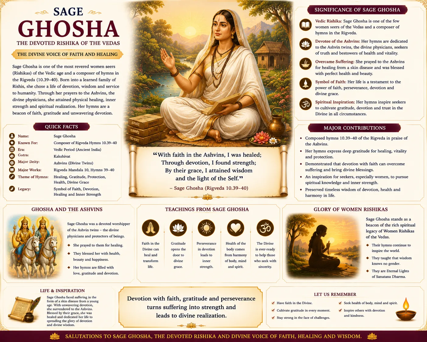 Ghosha: The Vedic Woman Seer of the Ashvins