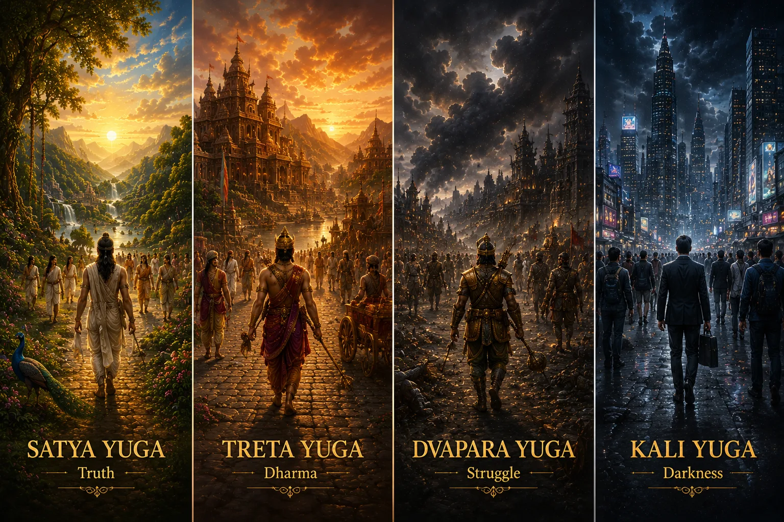 Four Yugas — The Four Yugas: Cosmic Time in Sanatana Dharma