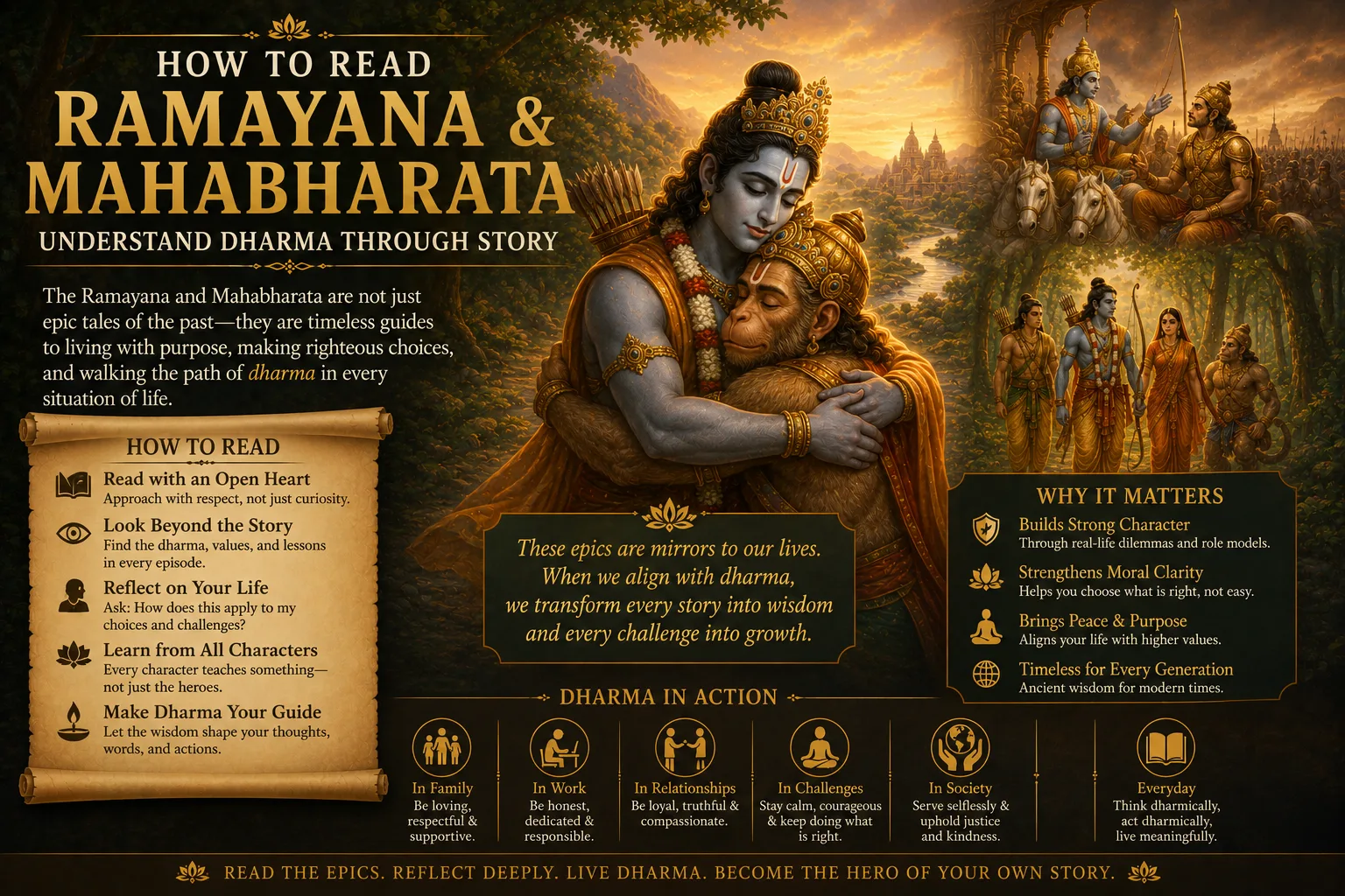 How to Read the Ramayana and Mahabharata: Dharma Through Story